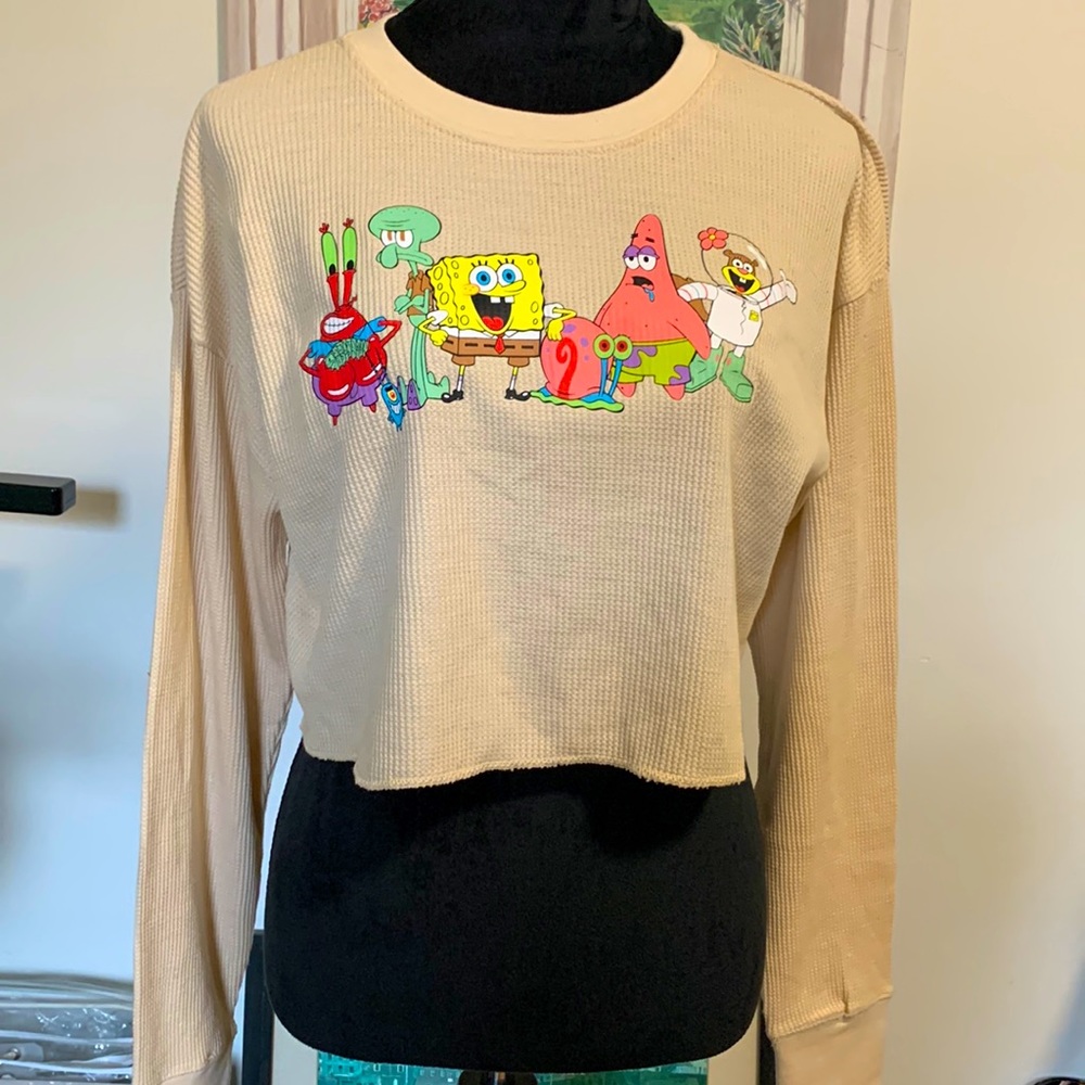 F21 x Spongebob Crop Sweater
